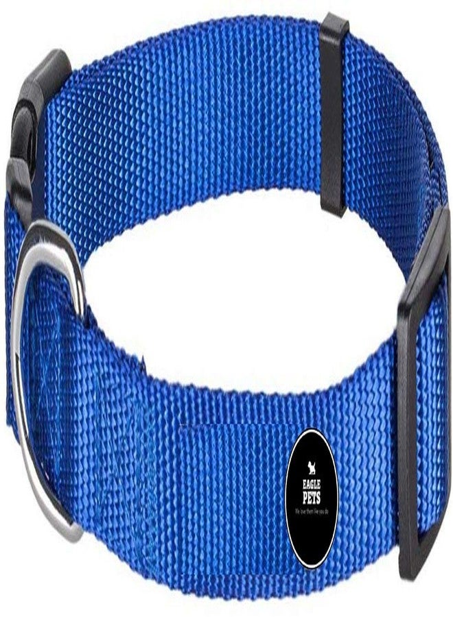 Eagle Pets Neck Nylon Collar Fully Adjustable Stylish Design Small to Medium Size Dog (Blue Small) - Image 2